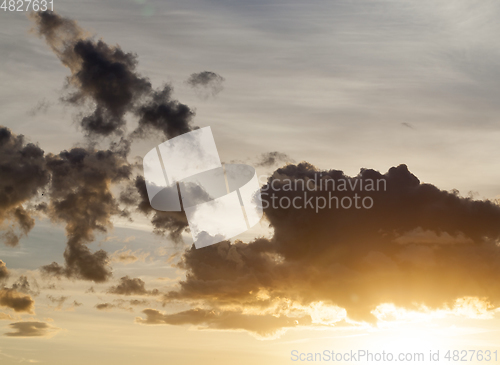 Image of sky at sunset