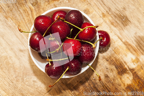 Image of Red ripe cherry