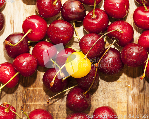 Image of red cherry closeup