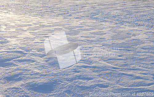 Image of Snow drifts in winter