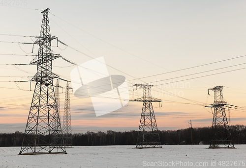 Image of Line high-voltage transmission