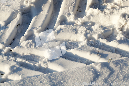 Image of Snow drifts in winter