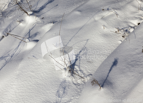 Image of Snow drifts in winter