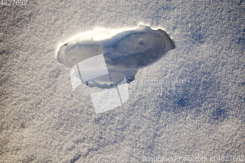 Image of Ruts on a snow-covered road