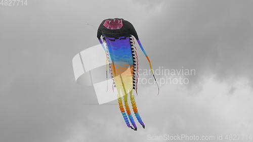 Image of MOSCOW - AUGUST 27: Feast of kites in the park on August 27, 2017 in Moscow, Russia