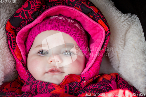 Image of cute infant baby girl