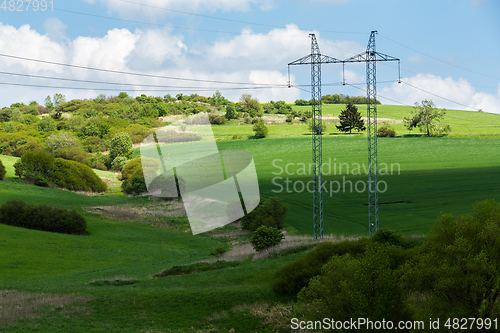 Image of Beautiful spring rural landscape