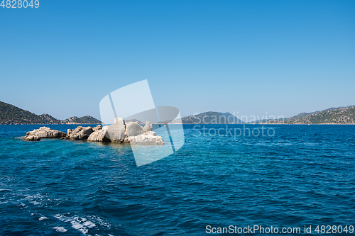 Image of ancient city on the Kekova