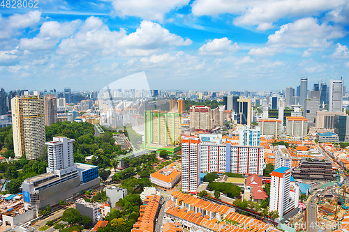 Image of Aerial skyline of Singapore