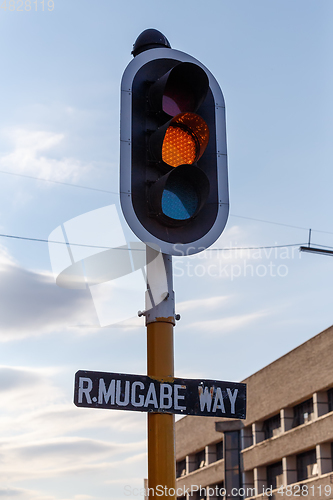 Image of R. Mugabe Street in Bulawayo City, Zimbabwe