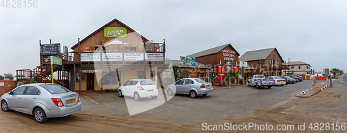 Image of street in Walvis Bay city, Namibia