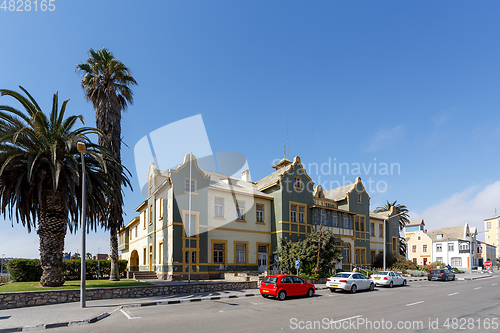 Image of street in Swakopmund city, Namibia