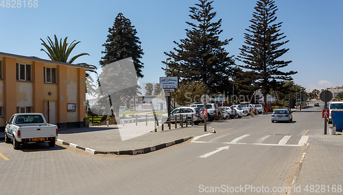 Image of street in Swakopmund city, Namibia