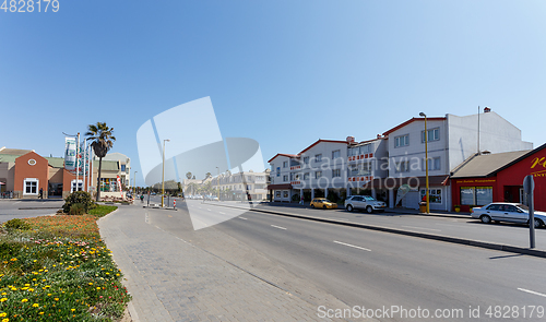 Image of street in Swakopmund city, Namibia