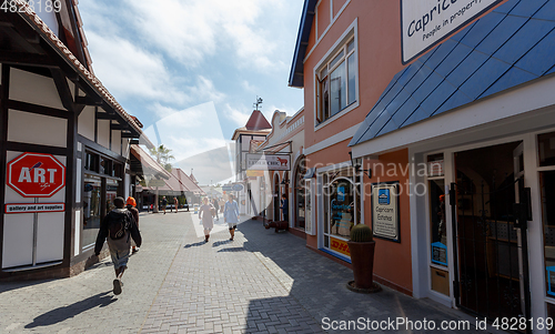 Image of street in Swakopmund city, Namibia