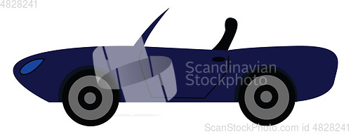 Image of Navy cabriolet vector illustration 