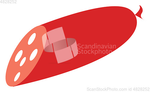 Image of Sausage illustration vector on white background 