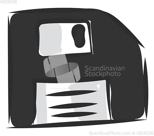 Image of A floppy disc vector or color illustration