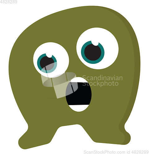 Image of A screaming monster vector or color illustration