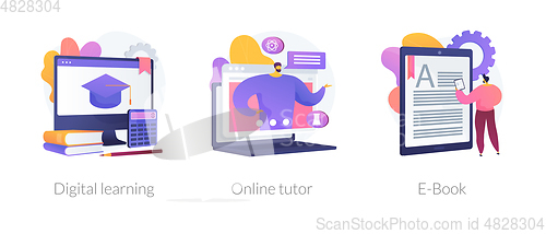 Image of Adaptive learning vector concept metaphors.