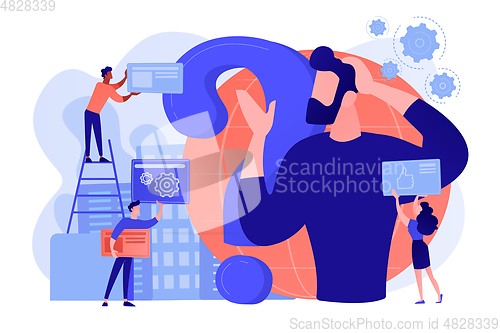 Image of Confusion concept vector illustration