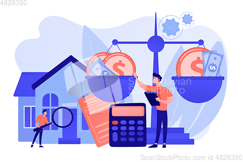 Image of Appraisal services concept vector illustration