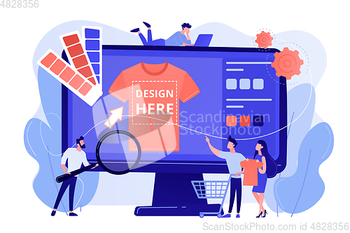 Image of Merch clothing concept vector illustration