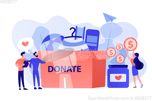 Image of Donation concept vector illustration.