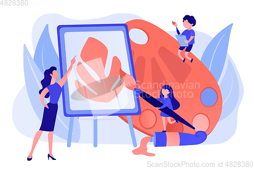 Image of Art studio concept vector illustration.