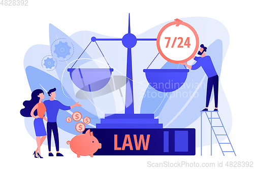 Image of Legal services concept vector illustration