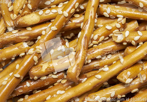 Image of sesame sticks closeup