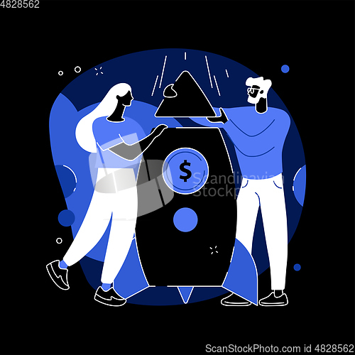 Image of StartUp abstract concept vector illustration.