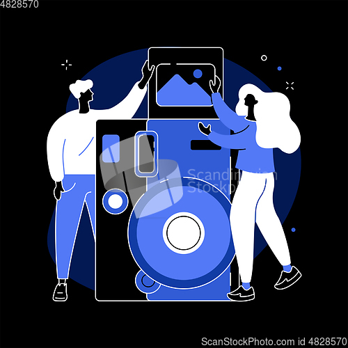 Image of Photography workshop abstract concept vector illustration.