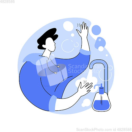 Image of Wash your hands abstract concept vector illustration.