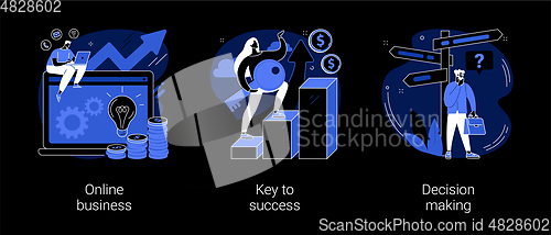 Image of Business opportunity abstract concept vector illustrations.