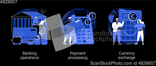 Image of Financial services abstract concept vector illustrations.