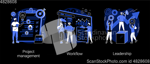 Image of Business management abstract concept vector illustrations.