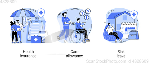 Image of Medical care abstract concept vector illustrations.