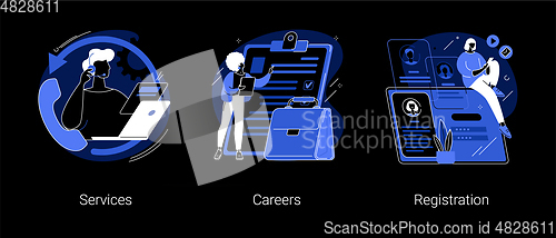 Image of Corporate website abstract concept vector illustrations.