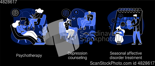 Image of Mental health abstract concept vector illustrations.