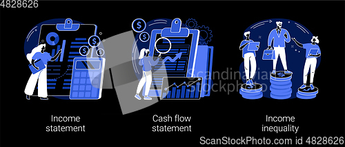 Image of Balance sheet abstract concept vector illustrations.