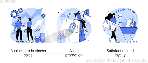 Image of Product promotion abstract concept vector illustrations.