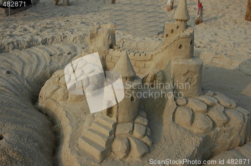 Image of castle in the sand