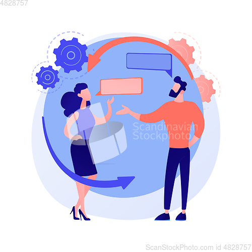 Image of Social Interaction Skills abstract concept vector illustration.