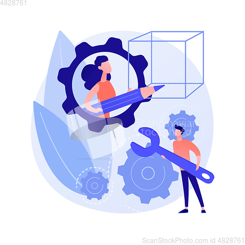 Image of STEM activities abstract concept vector illustration.