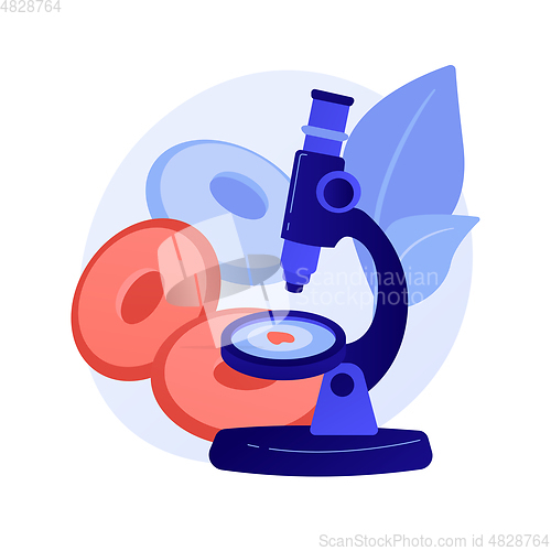 Image of Anemia screening abstract concept vector illustration.