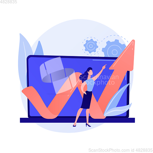 Image of Data center abstract concept vector illustration.
