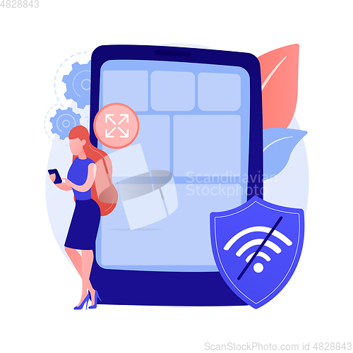 Image of Progressive web app abstract concept vector illustration.