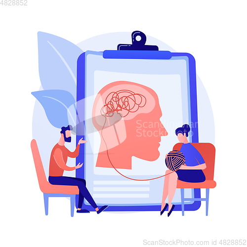 Image of Psychotherapy abstract concept vector illustration.