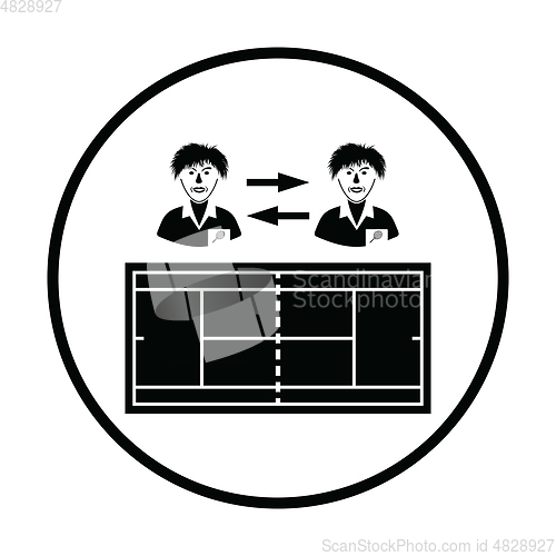 Image of Tennis side changing icon